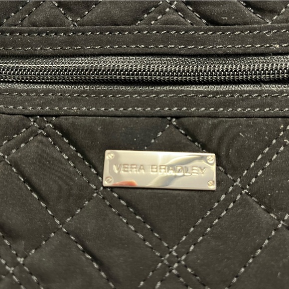 Vera Bradley Black Quilted Clutch with Handle - Picture 2 of 5